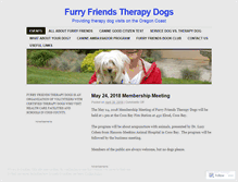 Tablet Screenshot of furryfriendstherapydogs.org